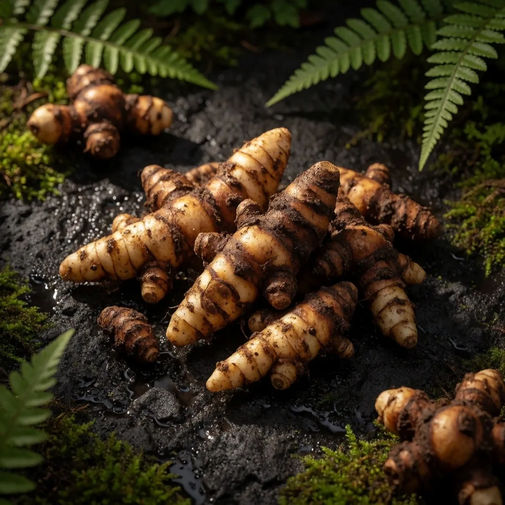 Indonesian botanical specimens arranged for study